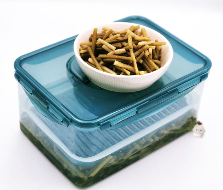  마늘종장아찌 보관법 | 국물 밖으로 나오면 맛 변합니다 아삭한 냉장 세팅