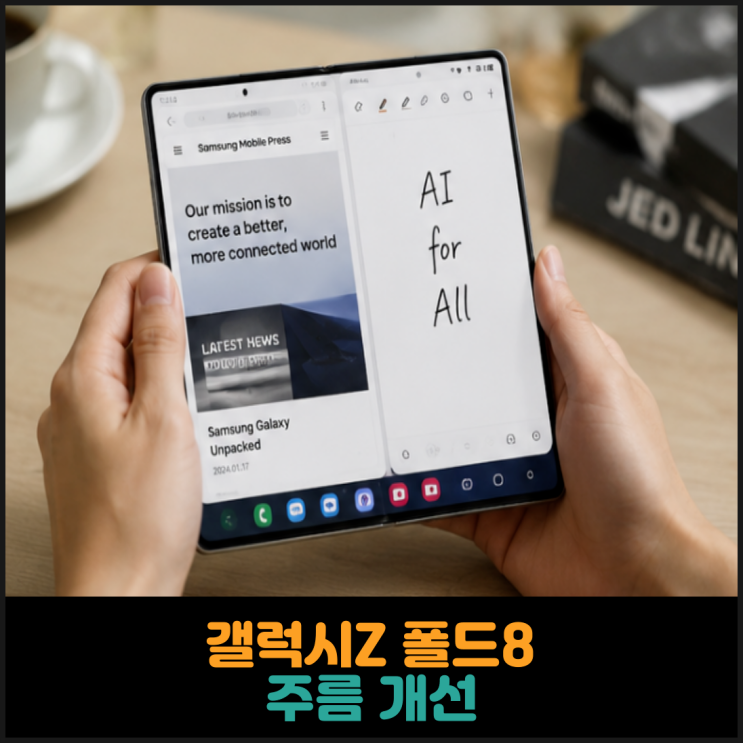  갤럭시Z 폴드8 주름 개선