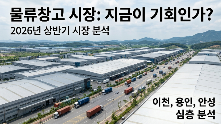  2026년 상반기 물류창고 시장 분석/"공급 과잉 속 입지 양극화"