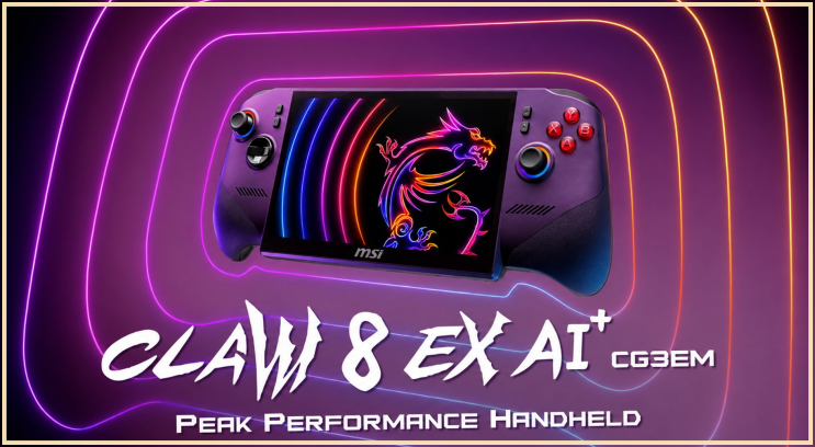  MSI, 인텔 Arc G3 Extreme 프로세서 탑재 Claw 8 EX AI+ 공식 출시