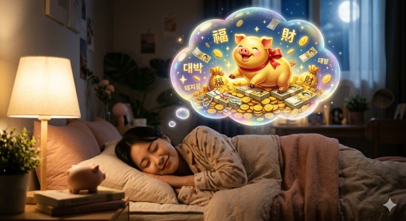 [꿈해몽] 돼지꿈 꿨다고 무조건 로또? 상황별 돼지꿈 해몽 완벽 가이드! (길몽 vs 흉몽)