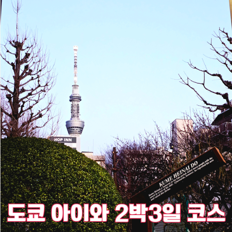 도쿄 아이와 2박3일 코스, 하루 2곳만 다녀도 충분했던 가족여행