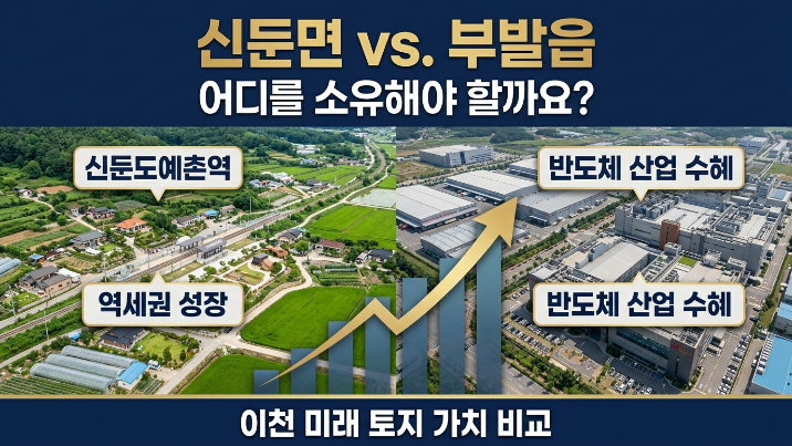  이천시 신둔면 vs 부발읍 토지 특성 및 개발 방향 비교 분석