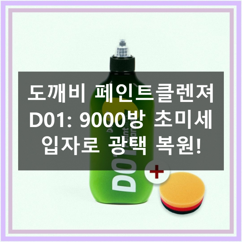 도깨비 페인트클렌져 D01 직접 써본 솔직 사용기