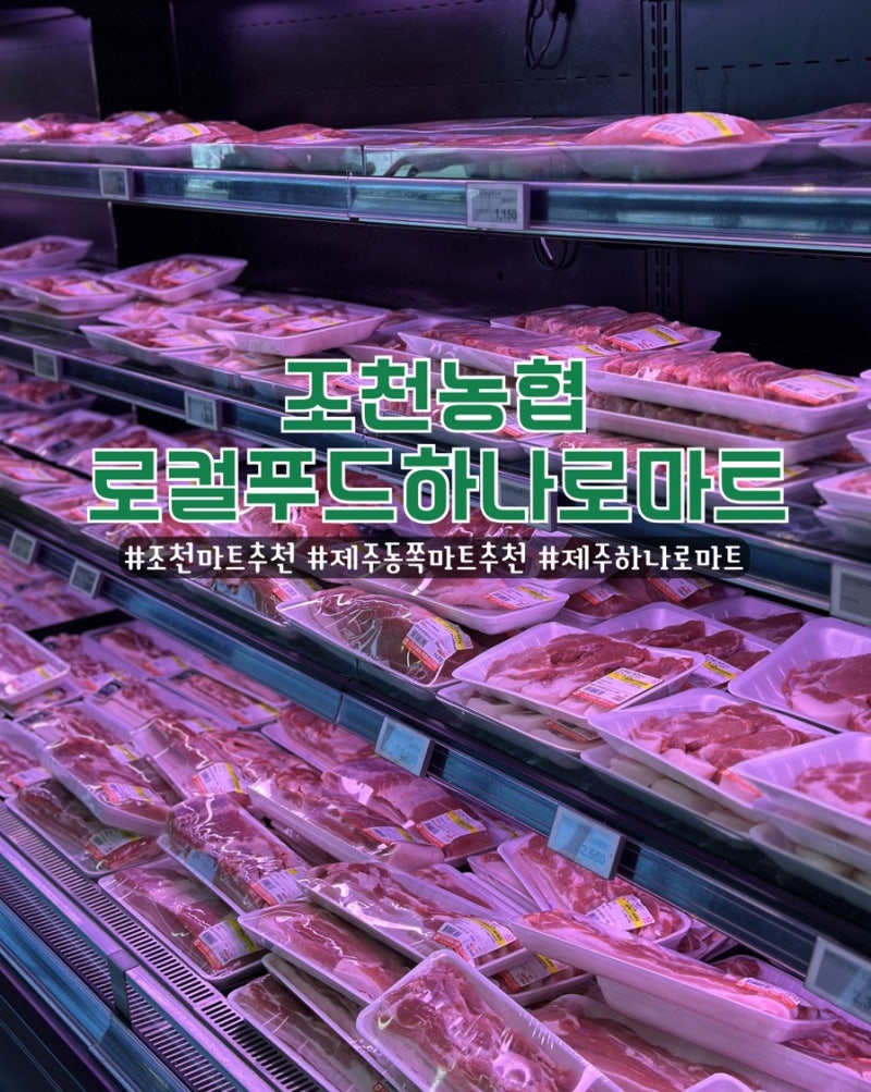 김녕해수욕장 야영장 장보기는 여기! 제주 동쪽 조천농협 로컬푸드하나로마트