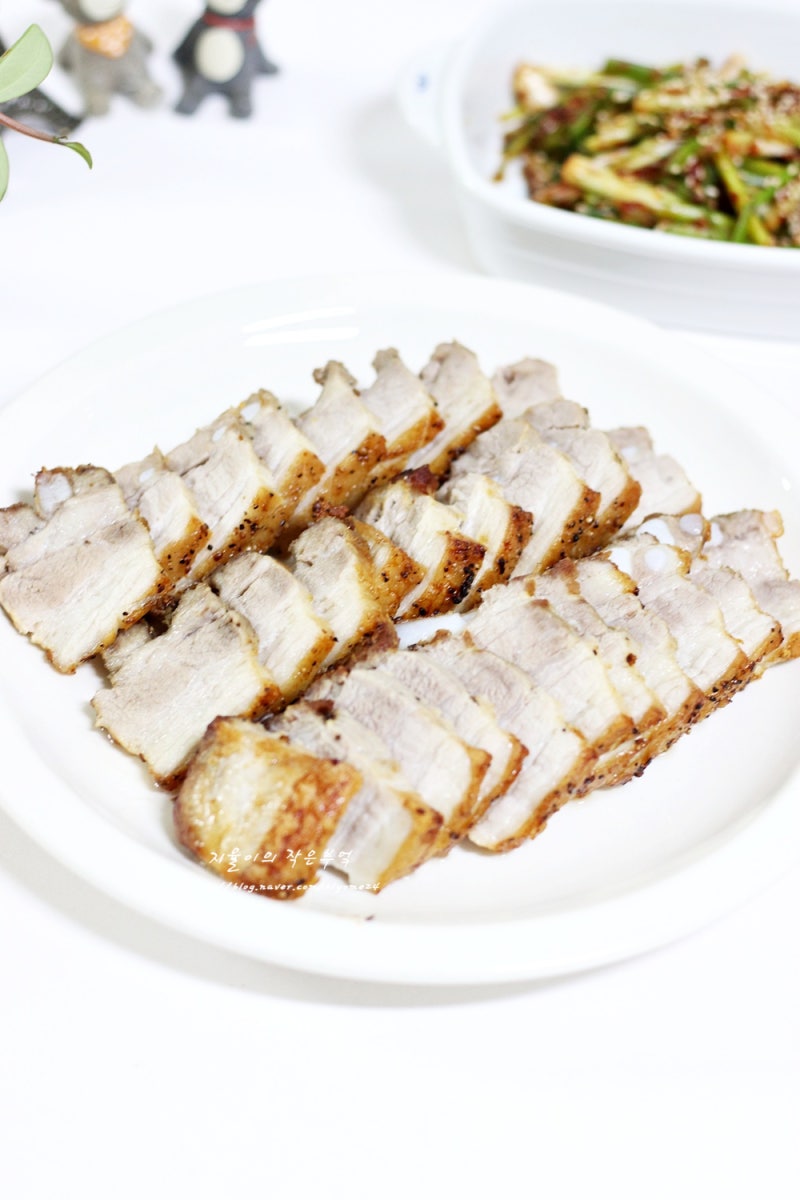 삼겹살요리  겉바속촉 통삼겹구이 에어프라이어 로 만들기