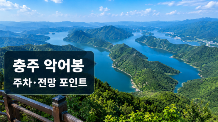  충주 악어봉 여행, 게으른악어 주차부터 전망 포인트까지