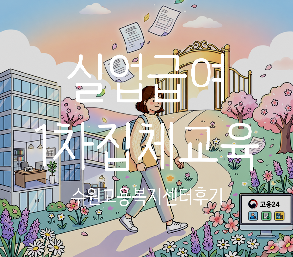 실업급여 1차 실업인정 집체교육 수원고용복지센터플러스 주차 실업급여 입금