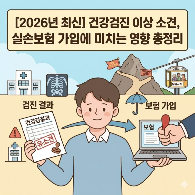 [2026년 최신] 건강검진 이상 소견 있다면? 실손보험(실비) 가입 심사 및 고지의무 완벽 가이드