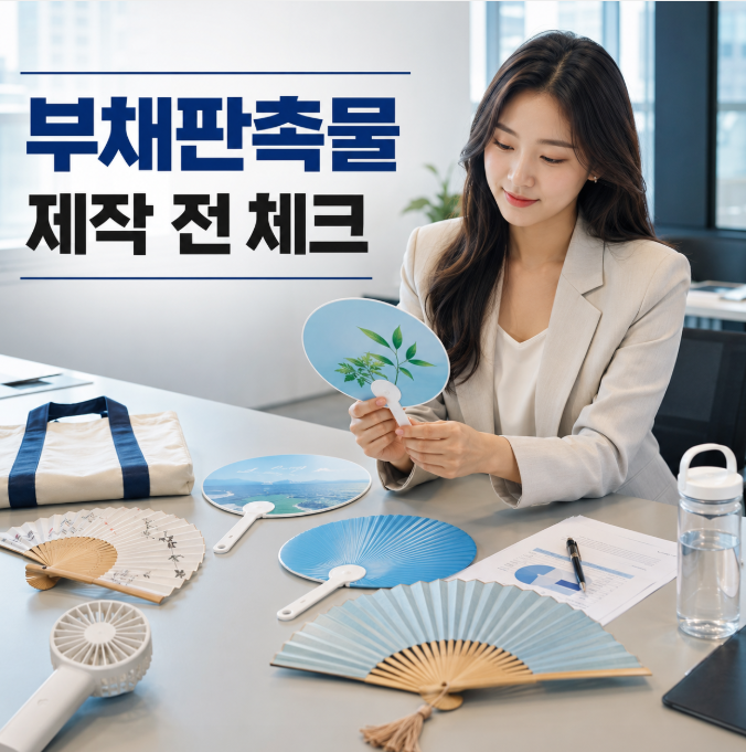  부채판촉물 제작 전, 수량·인쇄·납기 모르면 손해 봅니다