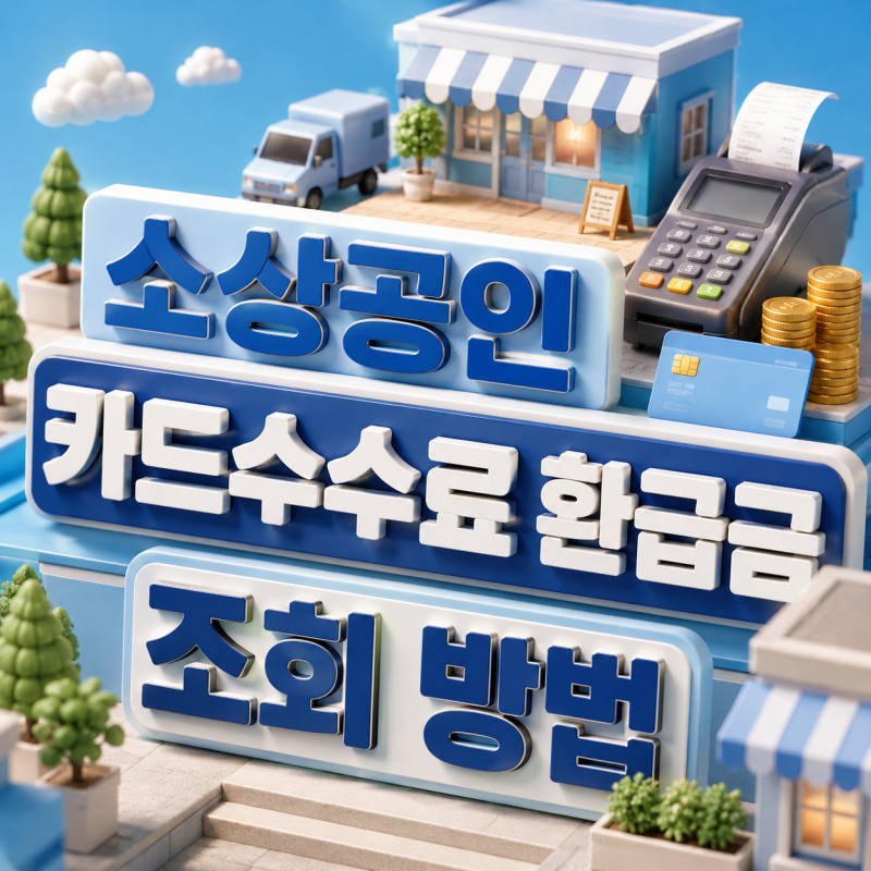 소상공인 카드수수료 환급금 조회 방법– 자동 입금인데 왜 확인해야 할까?