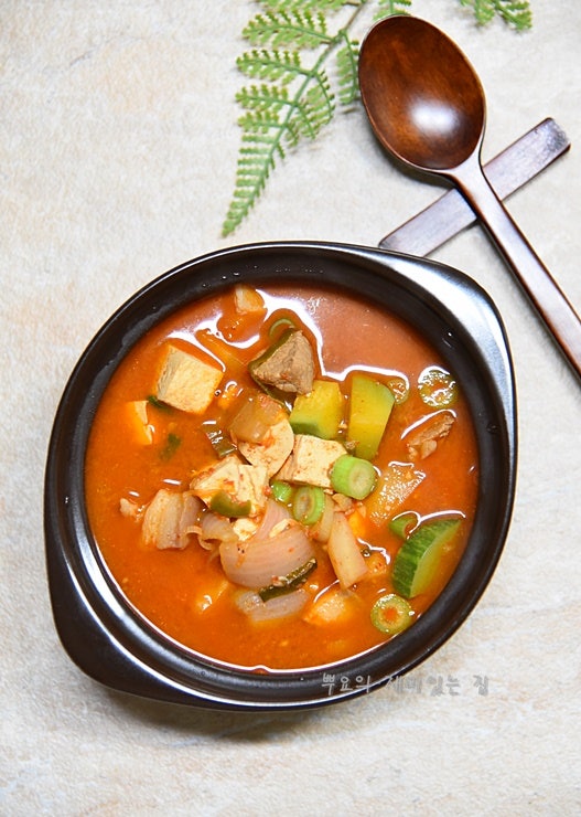 광주식 애호박찌개 레시피 류수영 돼지고기 애호박찌개