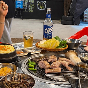 대전 청춘화로 I 대전 한화생명볼파크 주변 야외 고기집 대전 부사동 야장 맛집