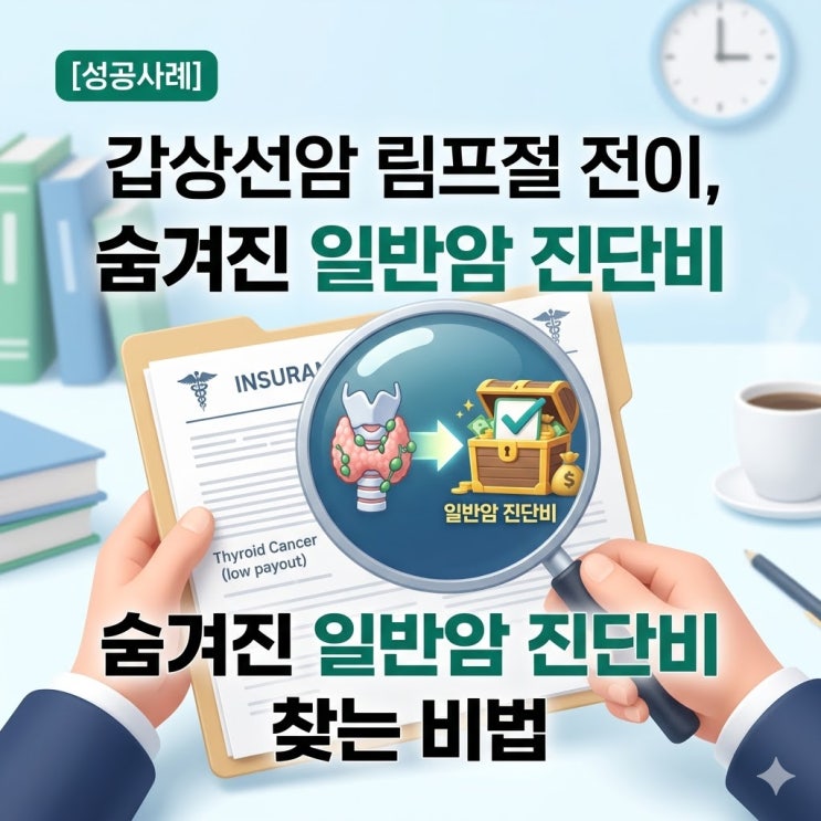  갑상선암 숨겨진 우체국보험 일반암 진단비 찾는 비법