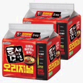  틈새라면 빨계떡 120g 10개 - 매운맛 끝판왕 실속형