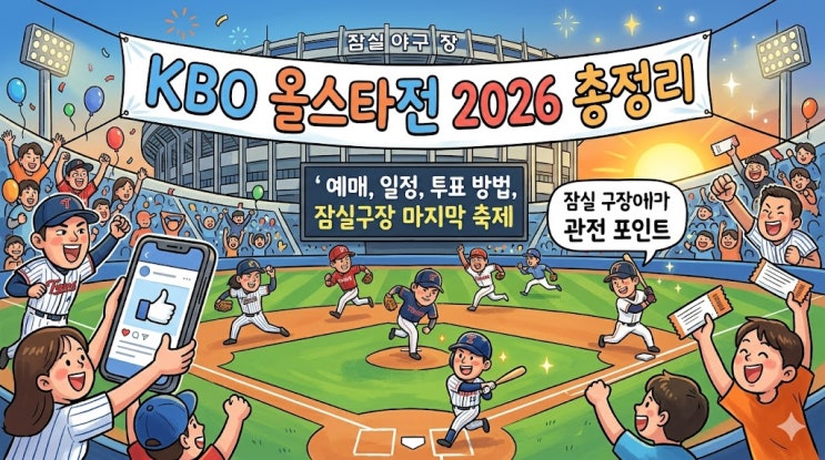  KBO 올스타전 2026 총정리: 예매, 일정, 투표 방법 및 잠실구장 마지막 축제 관전 포인트