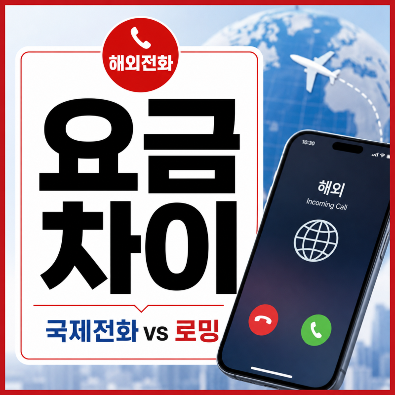 해외 전화 수신 요금 정리, 국제전화와 음성통화 로밍 가격 차이