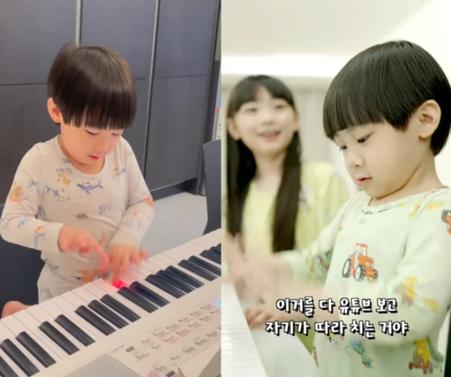 [황당] "진짜 사람 맞아요!" 문희준♥소율, 4세 아들 천재 피아노 영상 올렸다가 뜬금포 'AI 조....