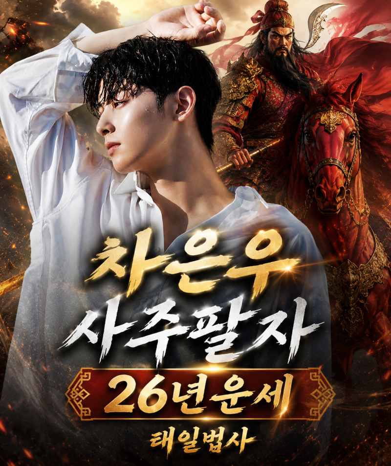 차은우 2026년 사주풀이｜명예운과 관재수가 충돌하는 해