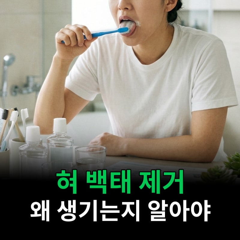 혀 백태 제거 방법 왜 생기는지 알아야 제대로 없앨 수 있어요