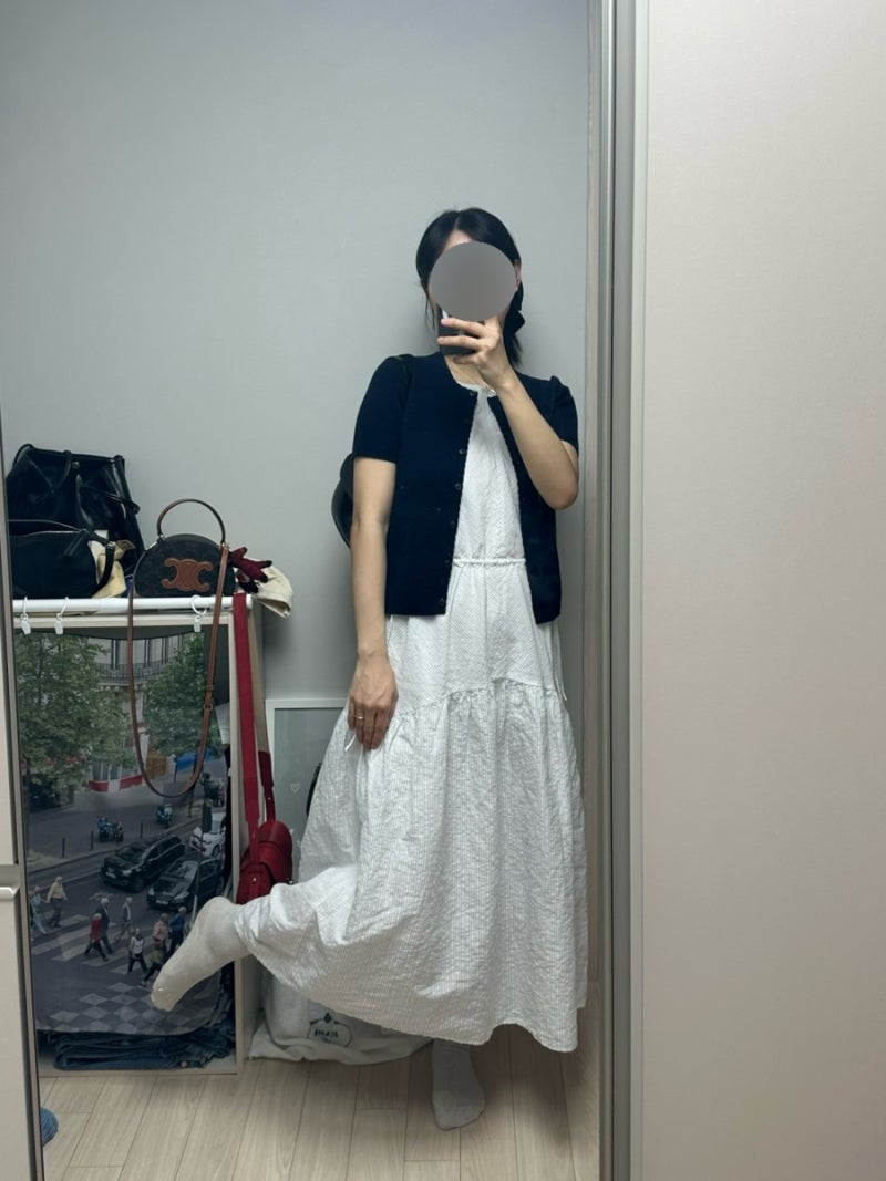 유니클로 임산부 원피스 리넨블렌드티어드 솔직후기 및 감사제 제품!
