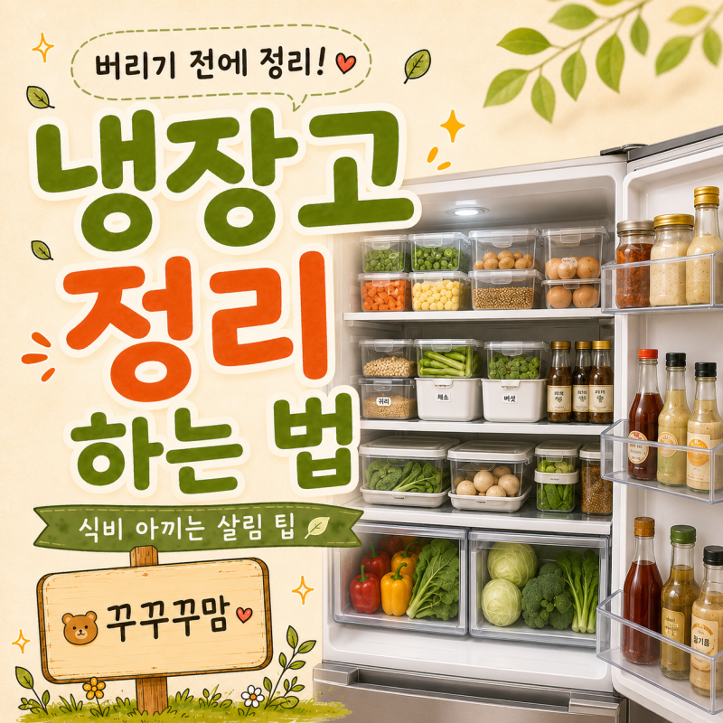 냉장고 정리하는 법｜식재료 버리지 않게 보관하는 팁