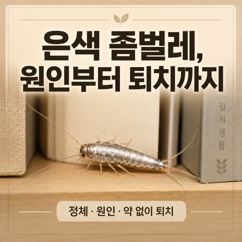 은색 좀벌레 정체부터 원인·퇴치까지, 이 글 하나로 끝내는 법