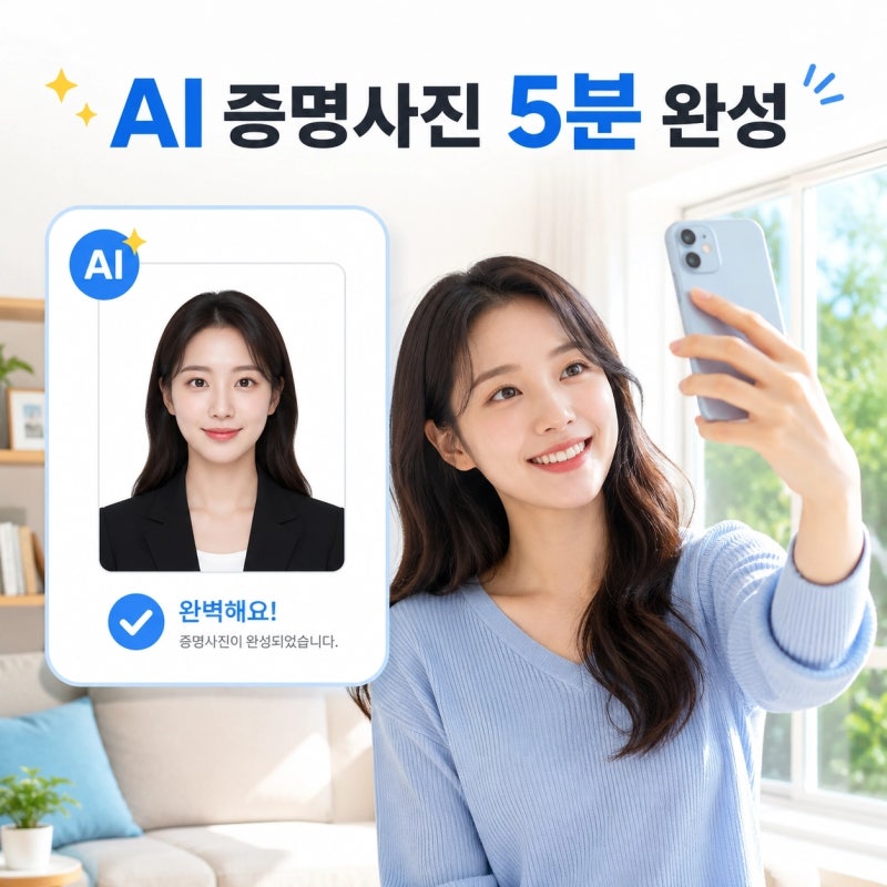 AI 증명사진 어플 추천 TOP 3! 집에서 여권사진 5분 만에 만드는 방법