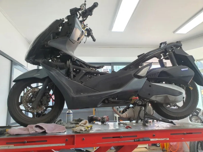 pcx125 브레이크 오일 구동계 정비 울산