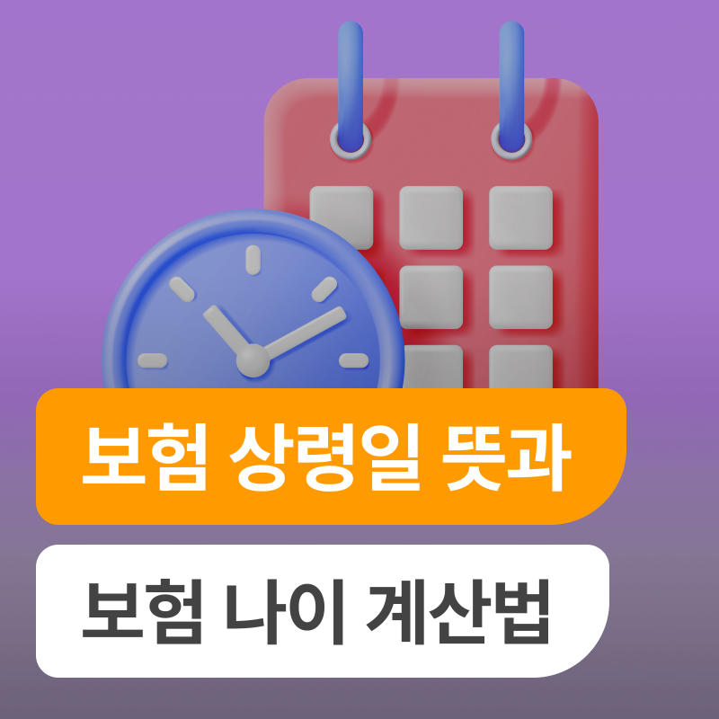하루 차이로 보험료 아끼는 보험 상령일 뜻과 보험 나이 계산법