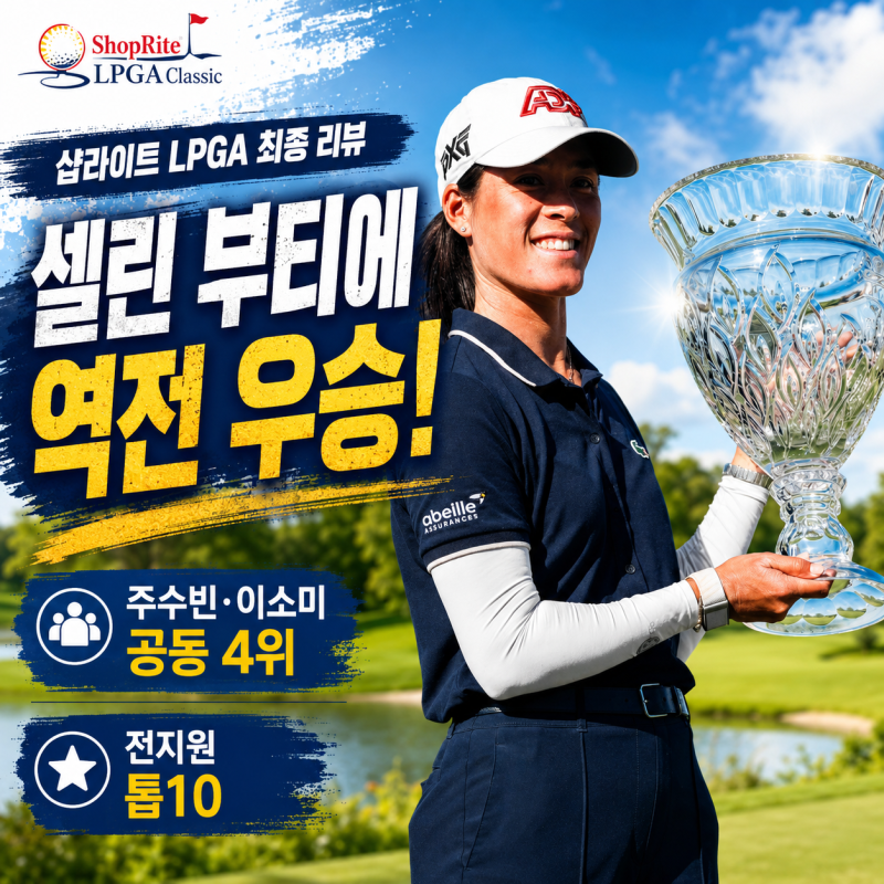2026 샵라이트 LPGA 클래식 셀린 부티에 역전 우승! 주수빈·이소미 공동 4위로 아쉬운 마무리