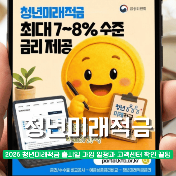  2026 청년미래적금 출시일 확정 가입 일정과 고객센터 확인 꿀팁 완벽 정리
