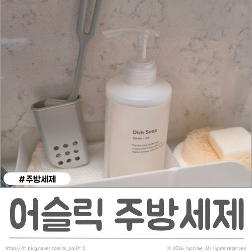 어슬릭 주방세제 추천 맨손설거지 가능한 가성비 주방세제