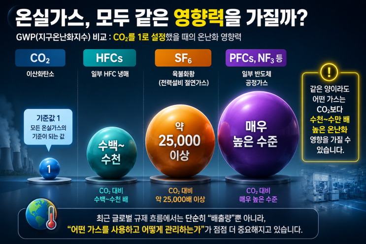  왜 많은 사람들은 CO₂만 온실가스로 알고 있을까?