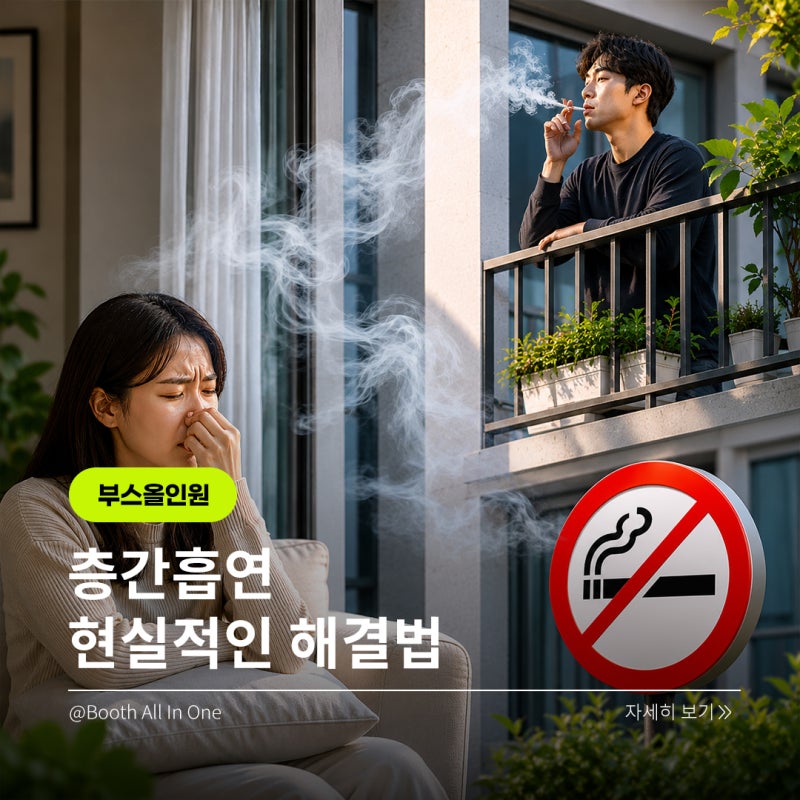 아파트 층간 흡연 해결방법 총정리! 아랫집 담배연기 차단부터 금연아파트 제도까지