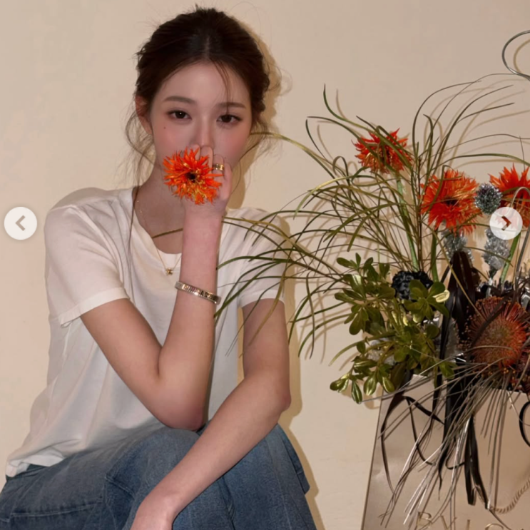  여신 그 자체! 장원영 청초 메이크업 스타일 불가리 목걸이 팔찌 코디