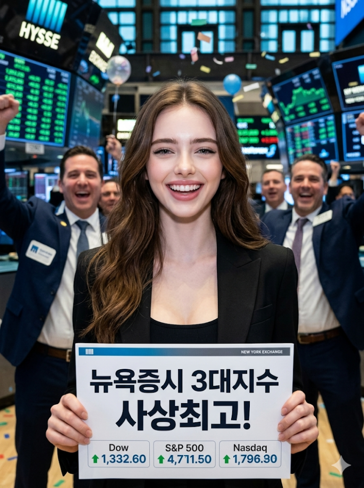  기름값? 그게 뭔데…AI 열풍에 뉴욕증시 3대 지수 또 사상 최고치