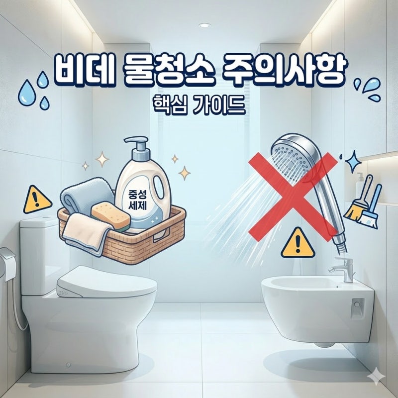 비데 물청소 주의사항 고장 없이 깨끗하게 닦는 방법은 무엇일까요?
