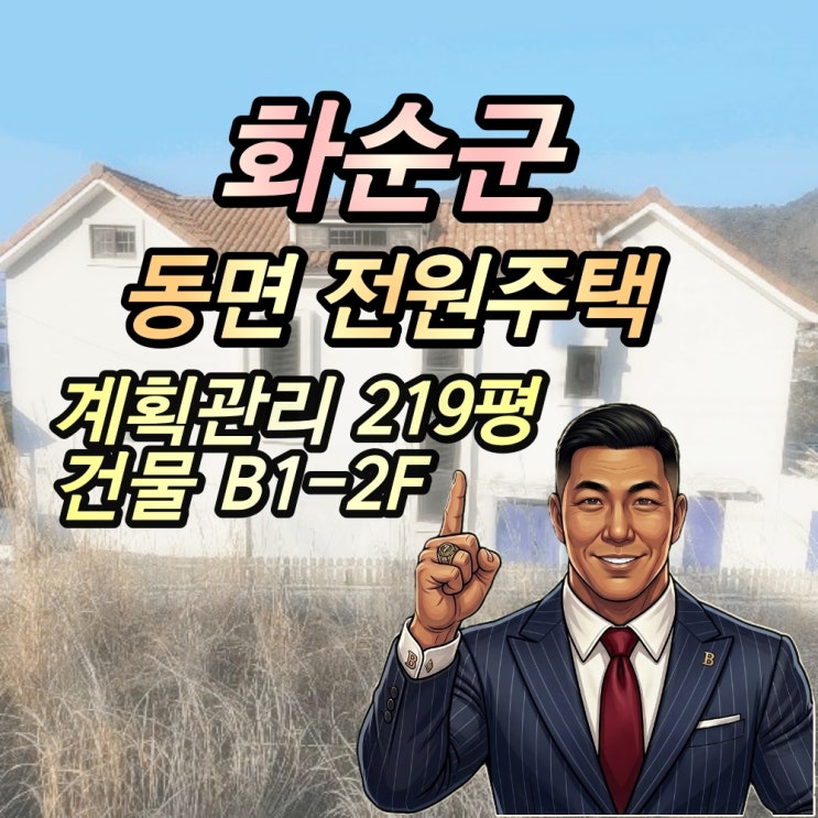  화순 최고급 전원주택 경매 동면 5억대 매입찬스 2025타경32286