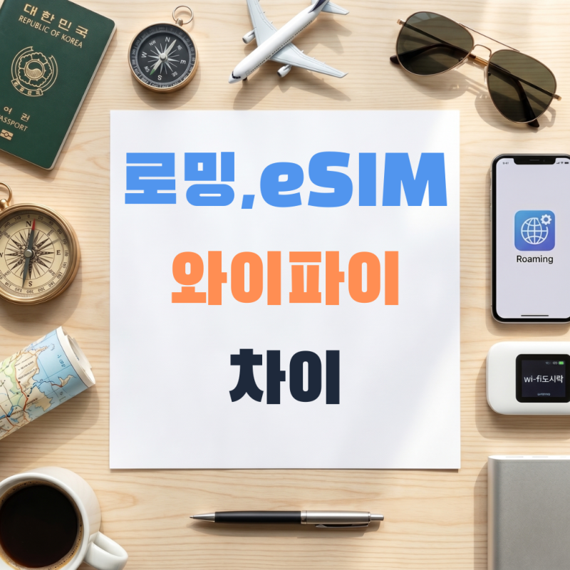 해외여행 데이터 준비 : 로밍과 도시락 와이파이, eSIM 무엇을 써야 할까?