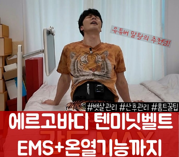 에르고바디 말왕 텐미닛벨트 EMS 내돈내산 솔직 후기, 산후 뱃살빼는법