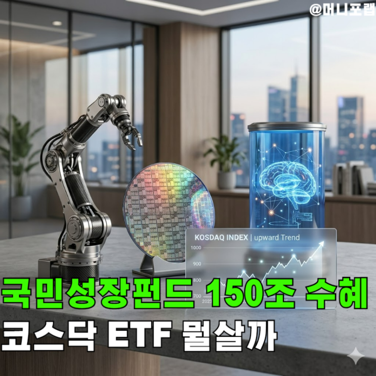  국민성장펀드 150조 투입, 코스닥 전망과 ETF 추천 정리해봄