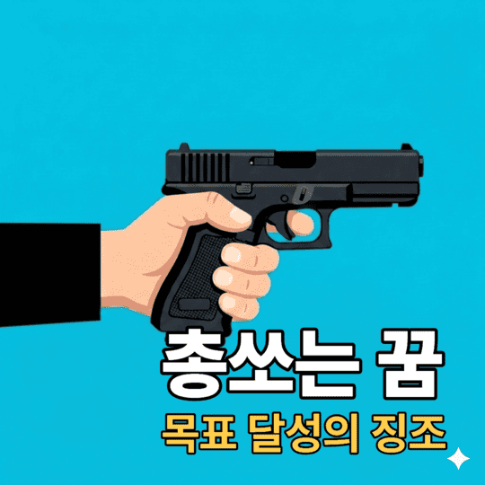  총 쏘는 꿈  목표물을 맞출 때와 못 맞출 때의 상황 해석