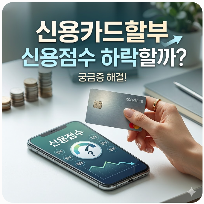  신용카드할부 거래하면 신용점수 하락할까?