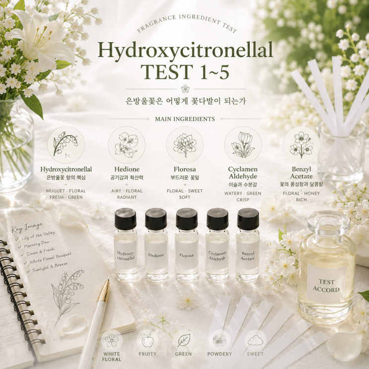  Hydroxycitronellal Test : 은방울꽃은 어떻게 꽃다발이 되는가