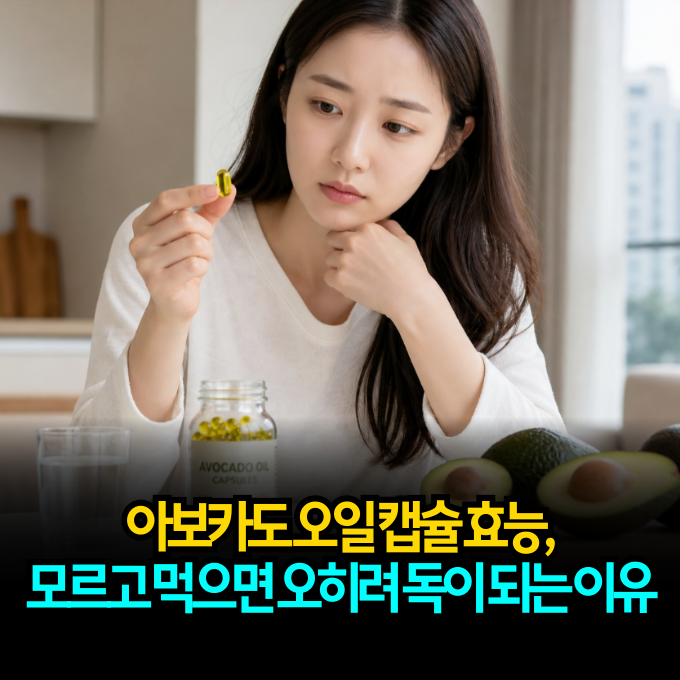 아보카도 오일 캡슐 효능, 모르고 먹으면 오히려 독이 되는 이유