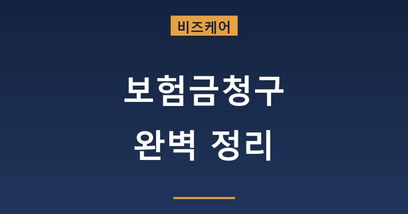 보험금청구 절차와 삼성생명 현대해상 진행법 숨은보험금찾기 내보험찾아줌 안내