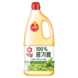  백설 콩기름 1.8L 1개 - 깔끔한 맛과 높은 발연점의 만남