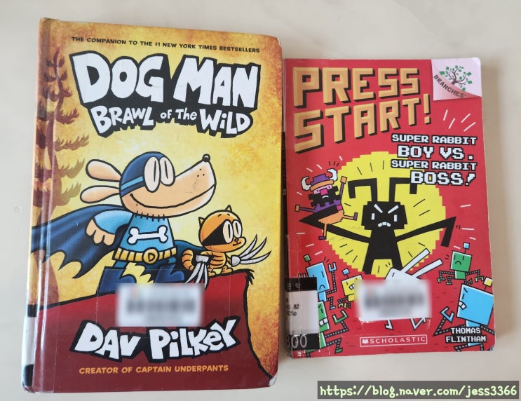  [엄마표영어 아들맘 추천!] 그림책에서 챕터북 넘어가는 중이라면 "Dog Man" & "Press Start"