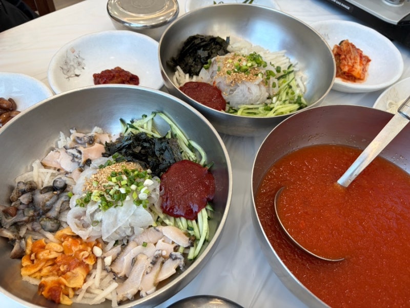 포항 영일대 물회 마라도회식당 오픈런 후기